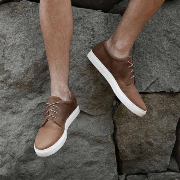 sustainable men's shoes Nisolo Tobacco Low Diego