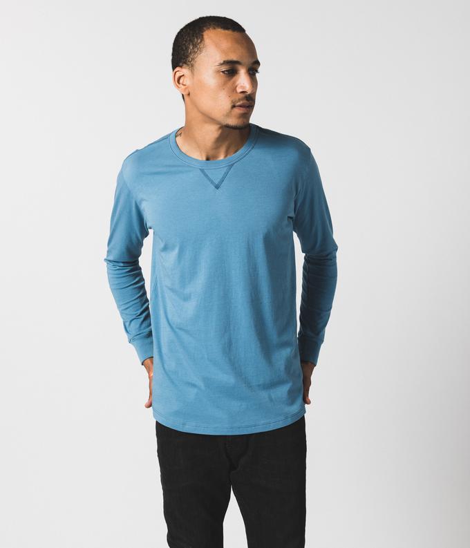 Blue Long Sleeve Tee by Known Supply