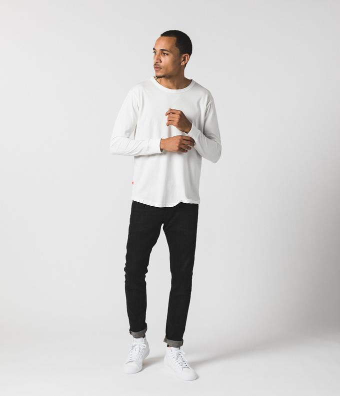 White Long Sleeve Shirt by Known Supply