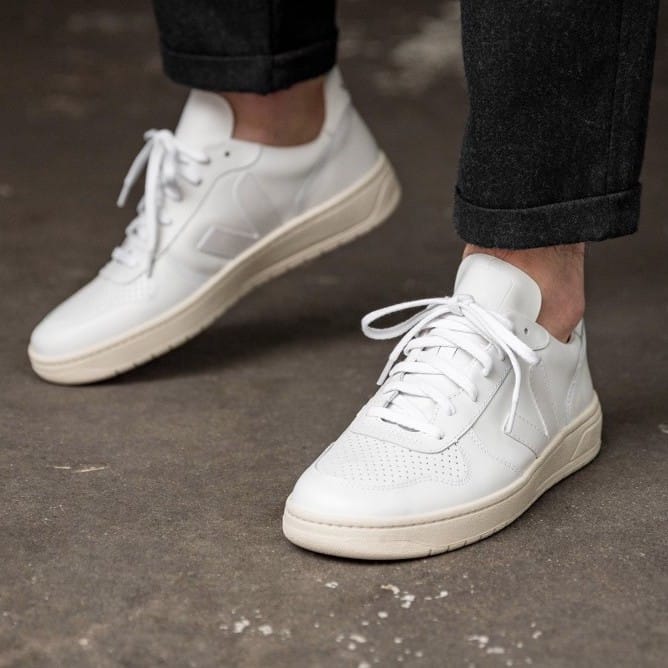 Veja V-10 All White Sneakers