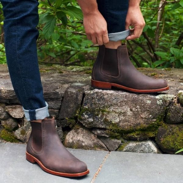 Adelante Made to Order Sustainable Leather Mendoza Chelsea Boots