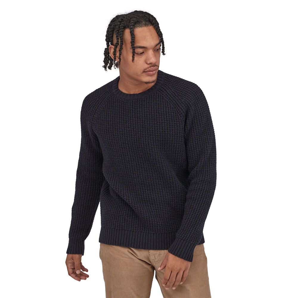 Patagonia Mens Recycled Wool Waffle Knit Sweater