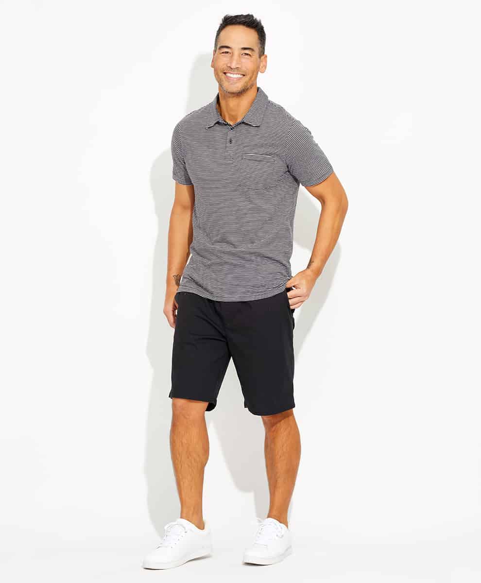 Mens Striped Element Polo Pact