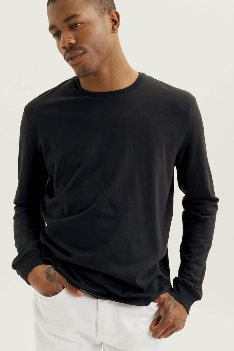 Kotn Black Long Sleeve Tee