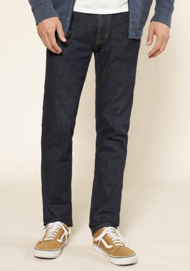 outerknown slim fit indigo