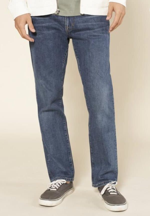 outerknown straight fit faded indigo