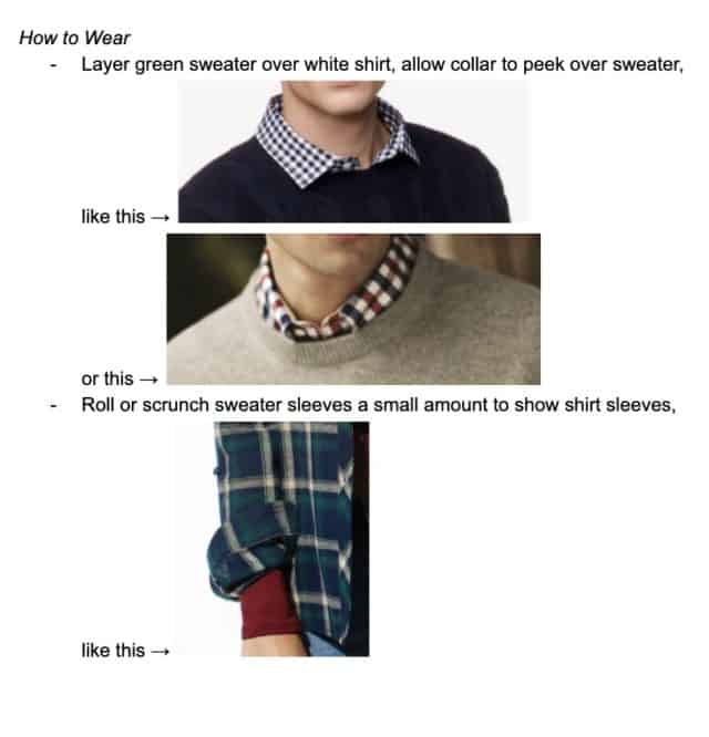 personal styling advice example