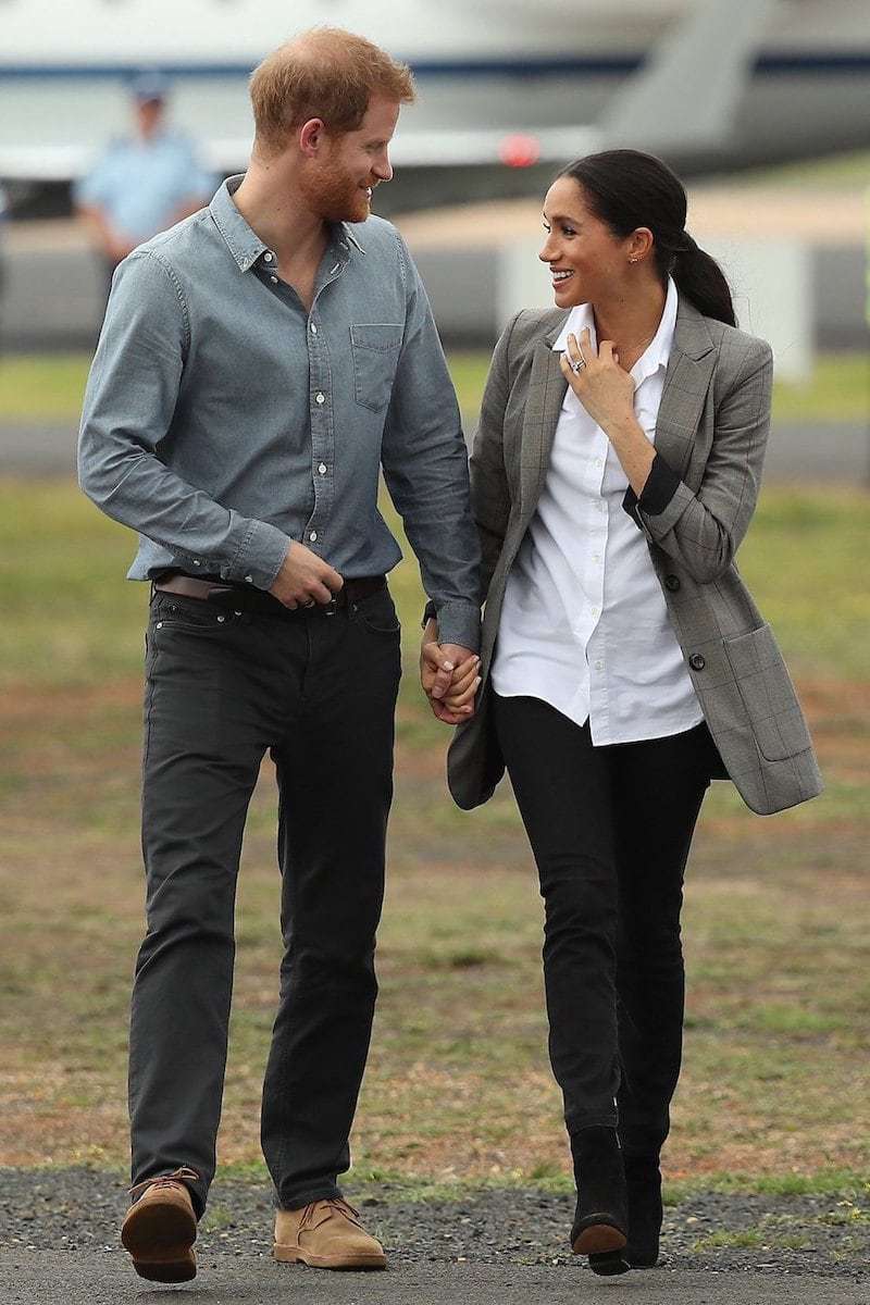 Prince Harry and Meghan Markle in Outland Denim