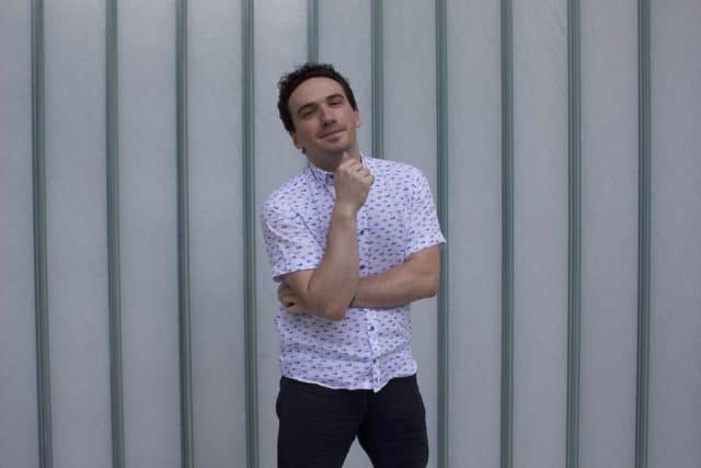Model Vako wearing a Vustra shirt.