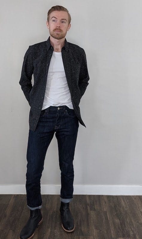 Taylor Stitch Jack Shirt in Coal Donegal Taylor Stitch Jack Shirt in Coal Donegal