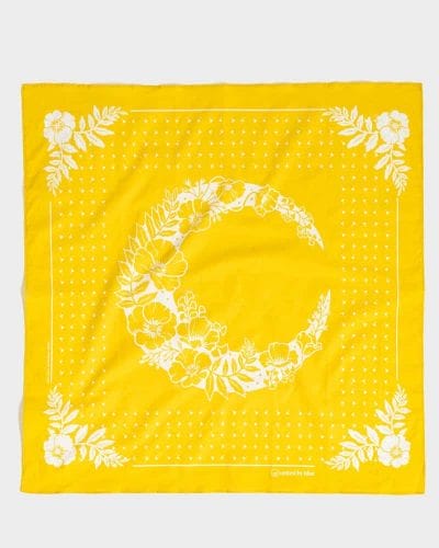 Floral Crescent Bandana United by Blue
