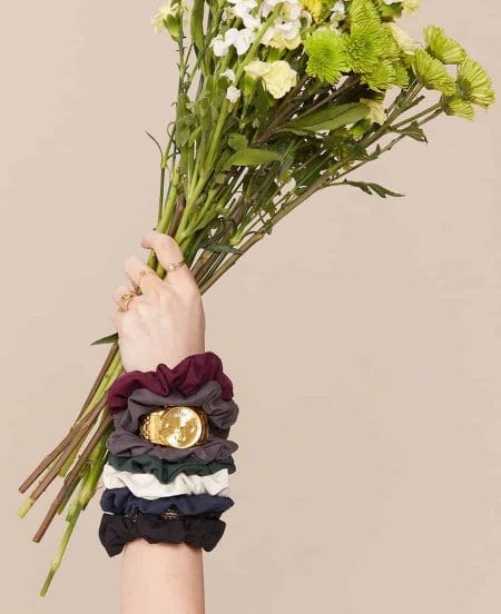 Women's recycled scrunchies girlfriend collective
