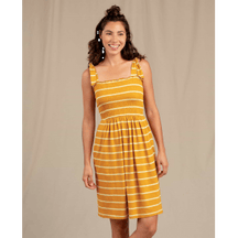Gemina Sleeveless Dress Gooseberry Wide Stripe / XS