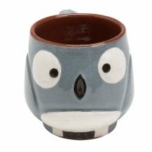Gray And White Owl Ceramic Mug - Wise Friend Mug