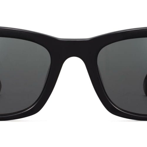 Harris Wide Sunglasses in Jet Black (Non-Rx)
