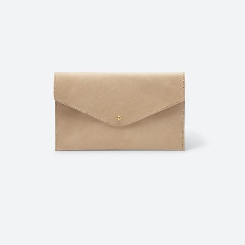Abeba Leather Envelope (Sand)