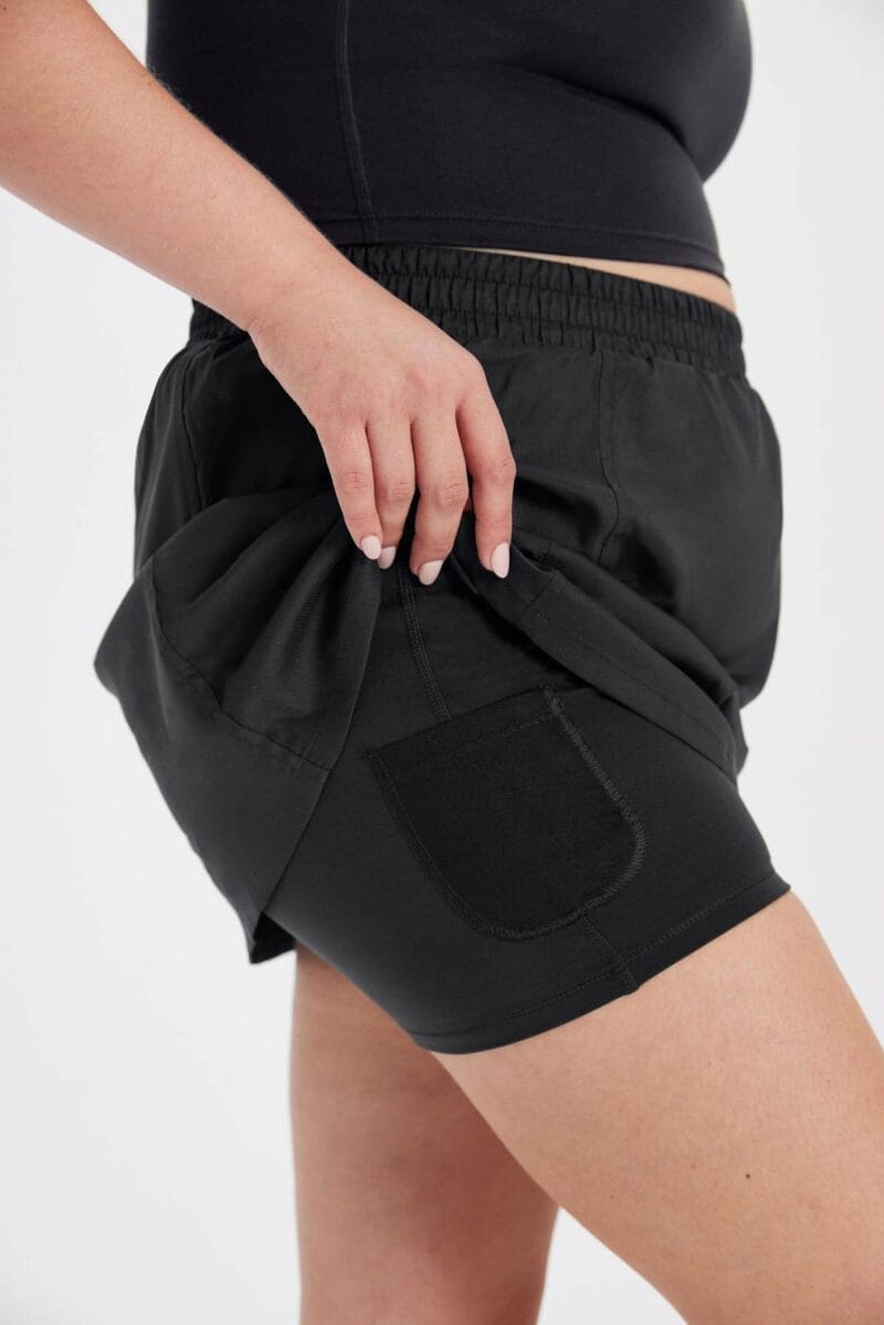 Black Birdie Woven Skort (XXL)