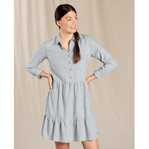 Women's Re-Form Tiered Dress Blue Slate Spacedye / XS