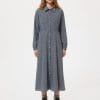 Nudie Jeans Selma Check Dress Indigo Women's Organic Skirts X Large Sustainable Clothing