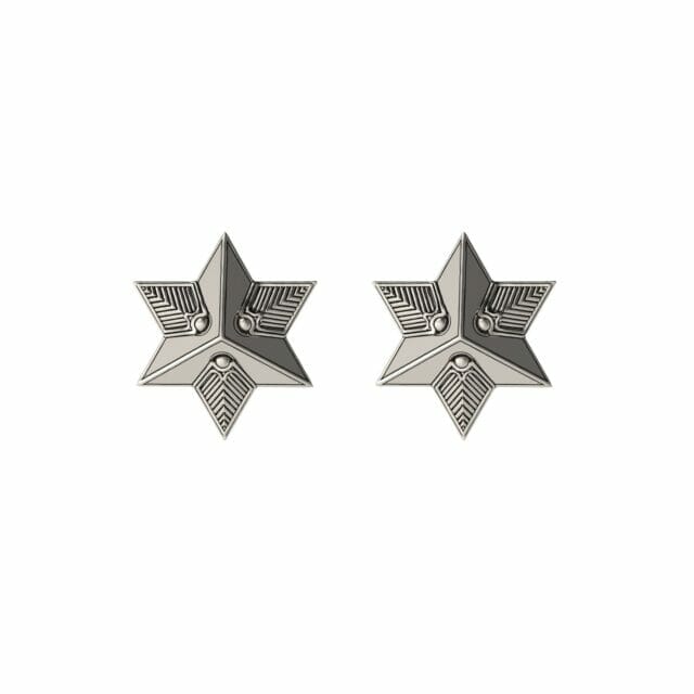 Star Sliver Stud Earrings circular jewelry gift