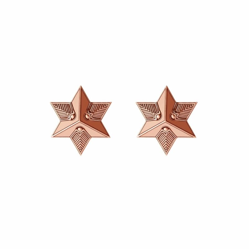 Star Stud Earrings- Rose Gold
