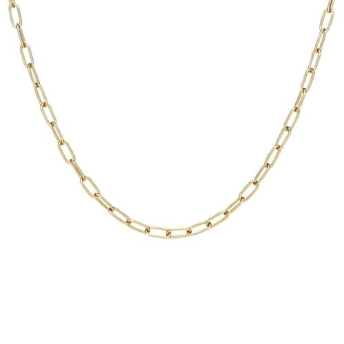 14K Yellow Gold Fairmined Paperclip 20 in. Chain Necklace