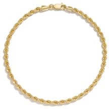 14K Yellow Gold Milo Rope Chain Bracelet