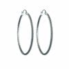 Anacita Braided Silver Hoop Earrings