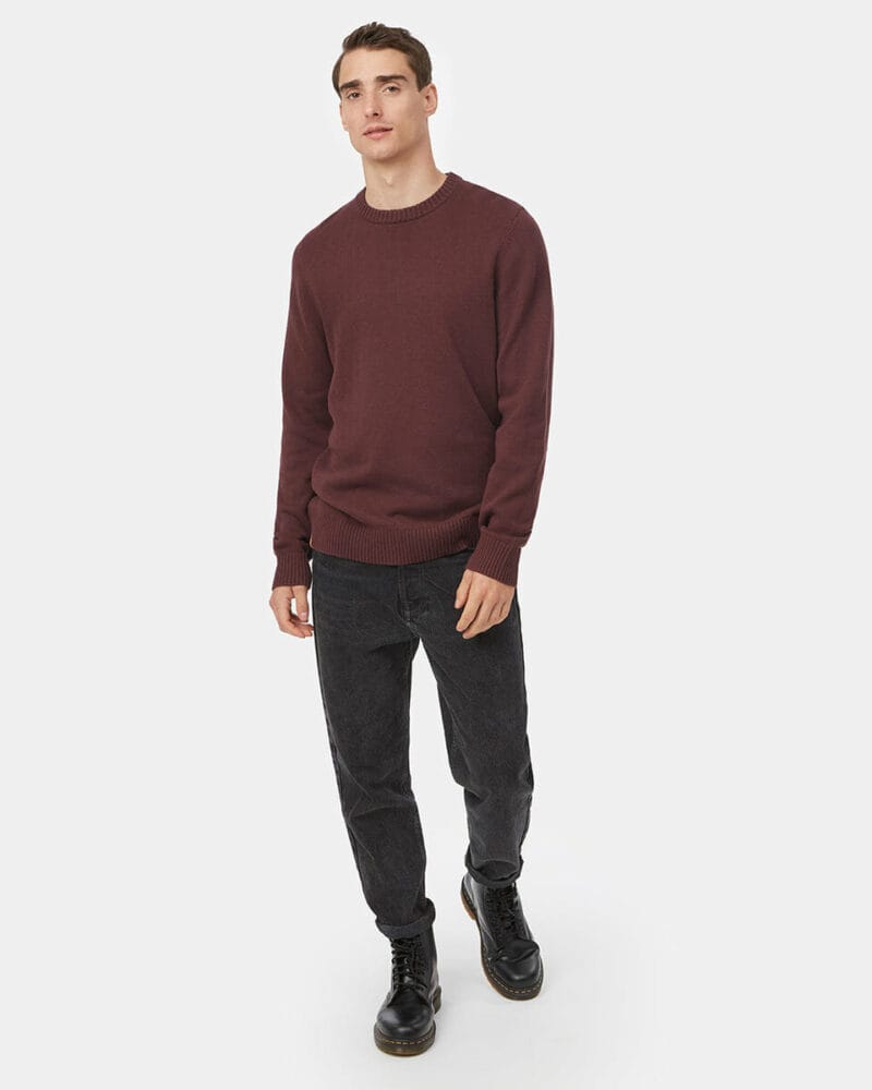 Highline Cotton Crew Sweater (MULBERRY / S)