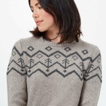 Highline Wool Intarsia Sweater (DESERT TAUPE HEATHER / XS)