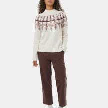 Highline Wool Intarsia Sweater (OATMEAL MESA RED / XS)