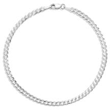 Silver Zeke Curb Chain Bracelet