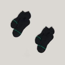 Women's Black Shorty Socks 2-Pack 1S