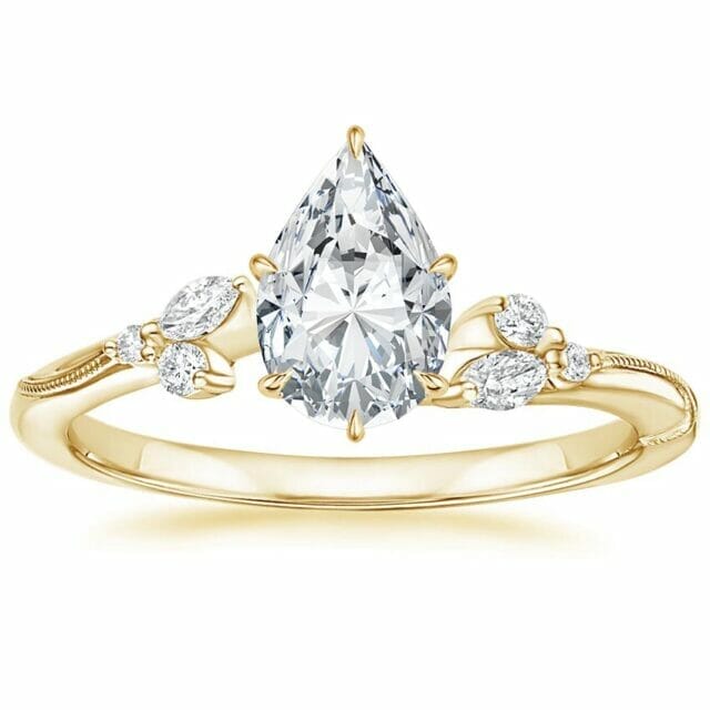Camellia lab-grown diamond engagement ring