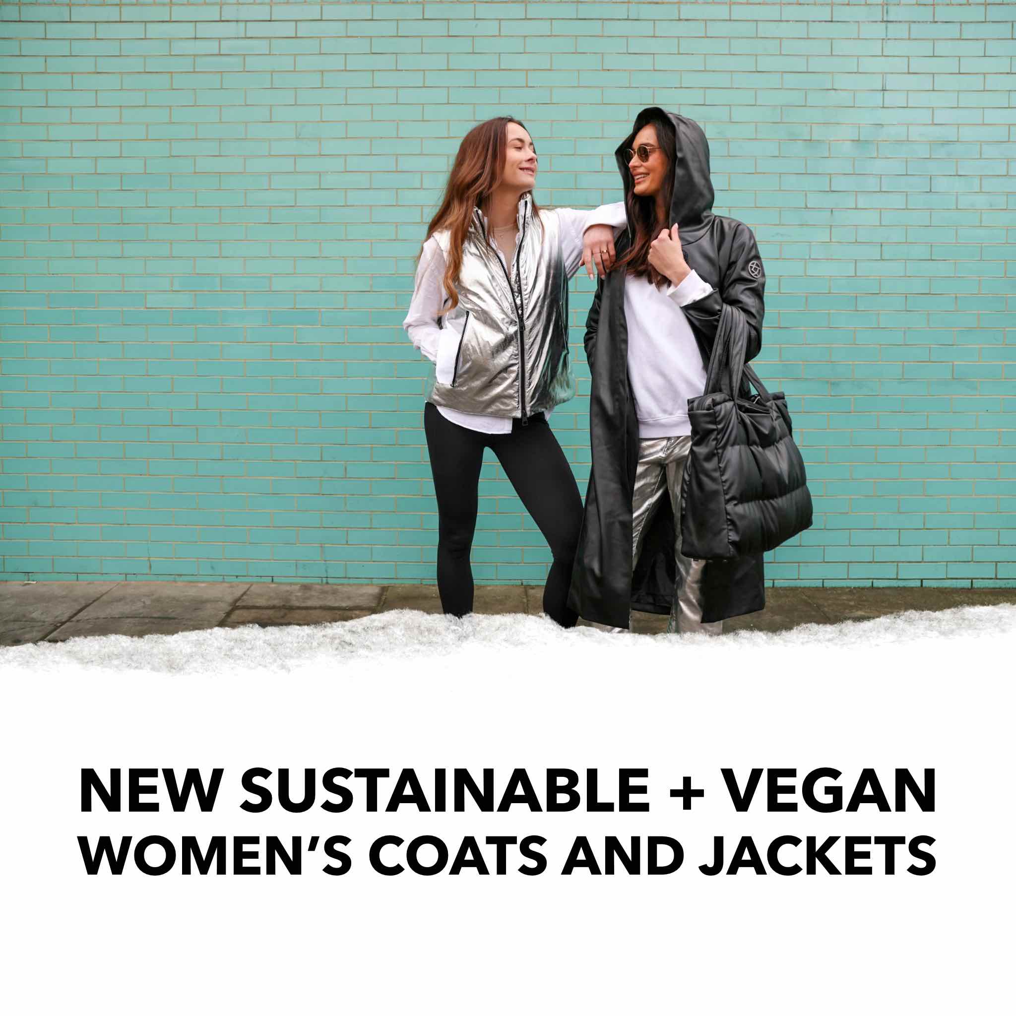 new sustainable vegan womens coats and jackets