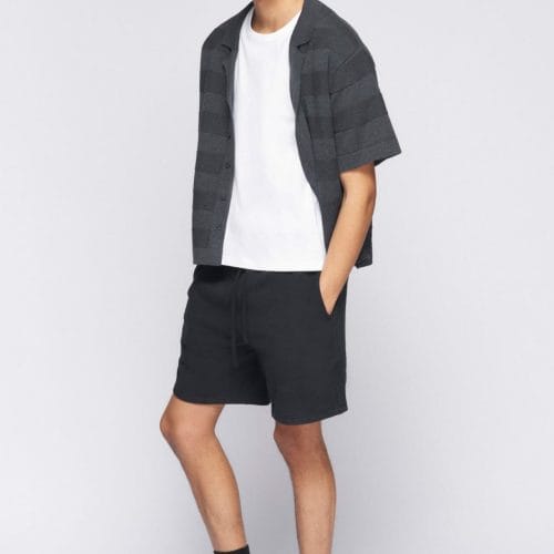 Kotn Men's Fine Knit Shirt in Charcoal Grey, Size Medium
