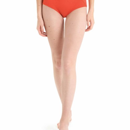 icebreaker Women's Merino Sprite Hot Pants | Size X-Small | Vibrant Earth | Merino Wool//Nylon