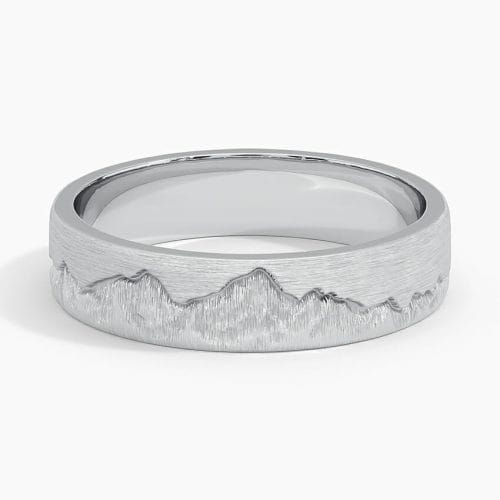 18K White Gold Everest 5mm Wedding Ring