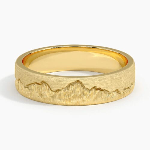 18K Yellow Gold Everest 5mm Wedding Ring