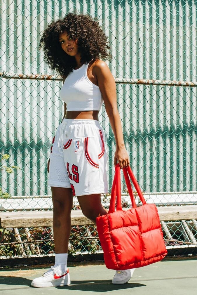 Reworked shorts and tote from Frankie Collective
