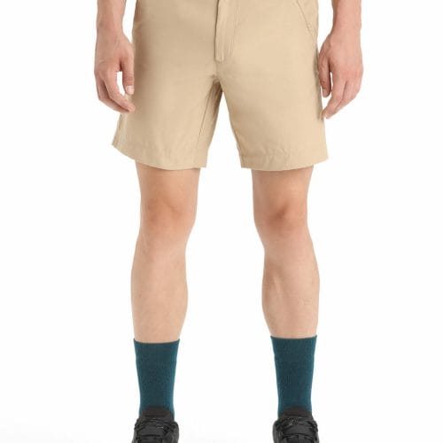 icebreaker Men's Merino Hike Shorts | Sand | Merino Wool