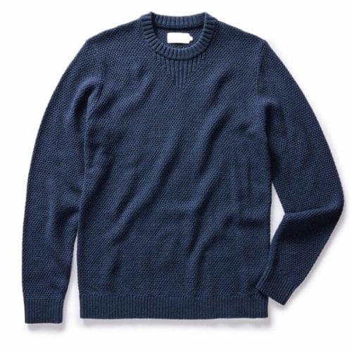 The Russell Sweater in Heather Blue