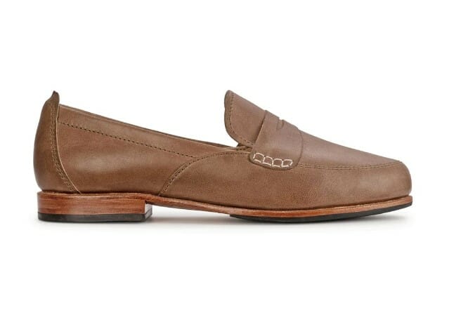 Women's slip on shoe in brown