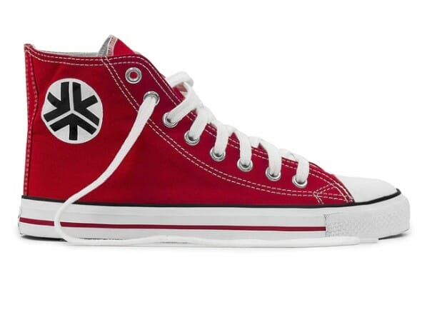 red high top shoe