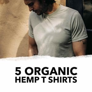 5 Organic Hemp T Shirts
