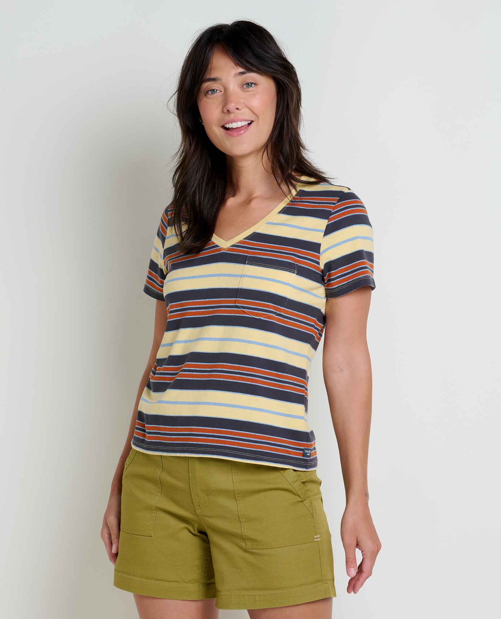 Grom V-Neck Tee with hemp by Toad&Co