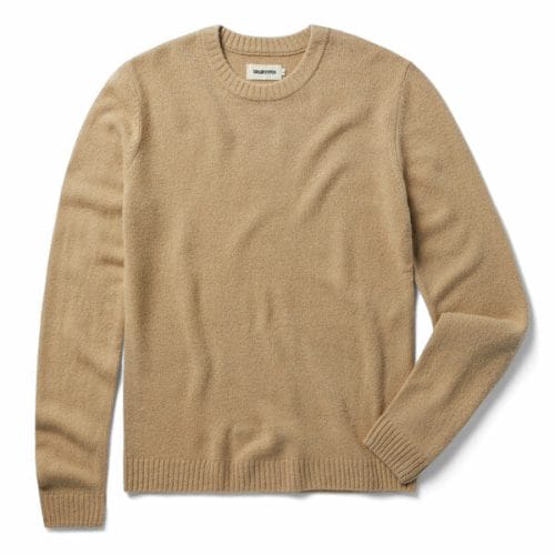 The Lodge Sweater in Camel