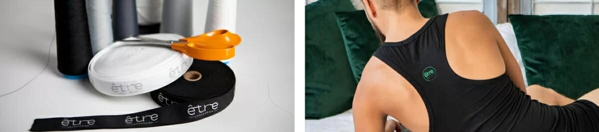 ETRE organic underwear branded trims 