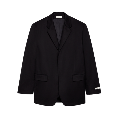 PANGAIA - Men's Organic Cotton Oversized Tailored Blazer - black XS