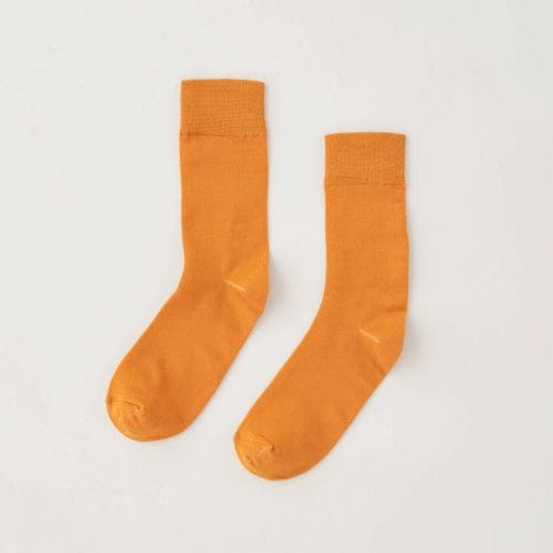 Kotn Unisex Dress Socks in Golden Oak, Size L/XL